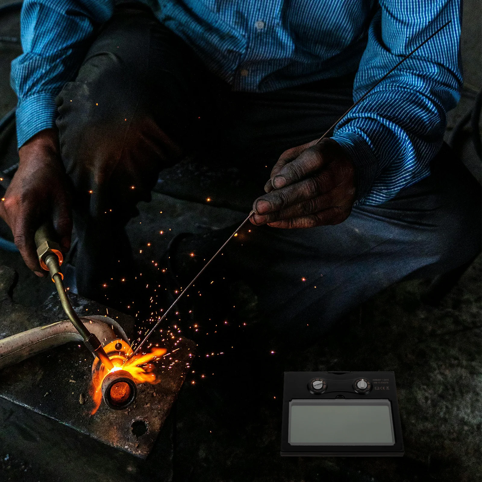 

Solar Welding Lens Auto-Dimming Reusable Welder Lens for Replacement Lightweight Protective Equipment Supplies