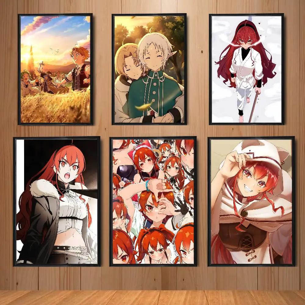 Eris Boreas Greyrat Mushoku Tensei Poster Trendy Wall Art For Coffee Office Bar Decoration Best Good Sticker Printed On PP Paper