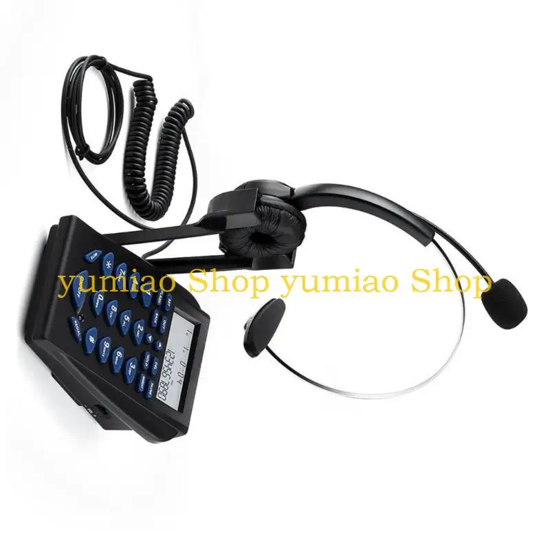 587B Call Center Wire Headsets Phone with Noise Cancelling Microphone