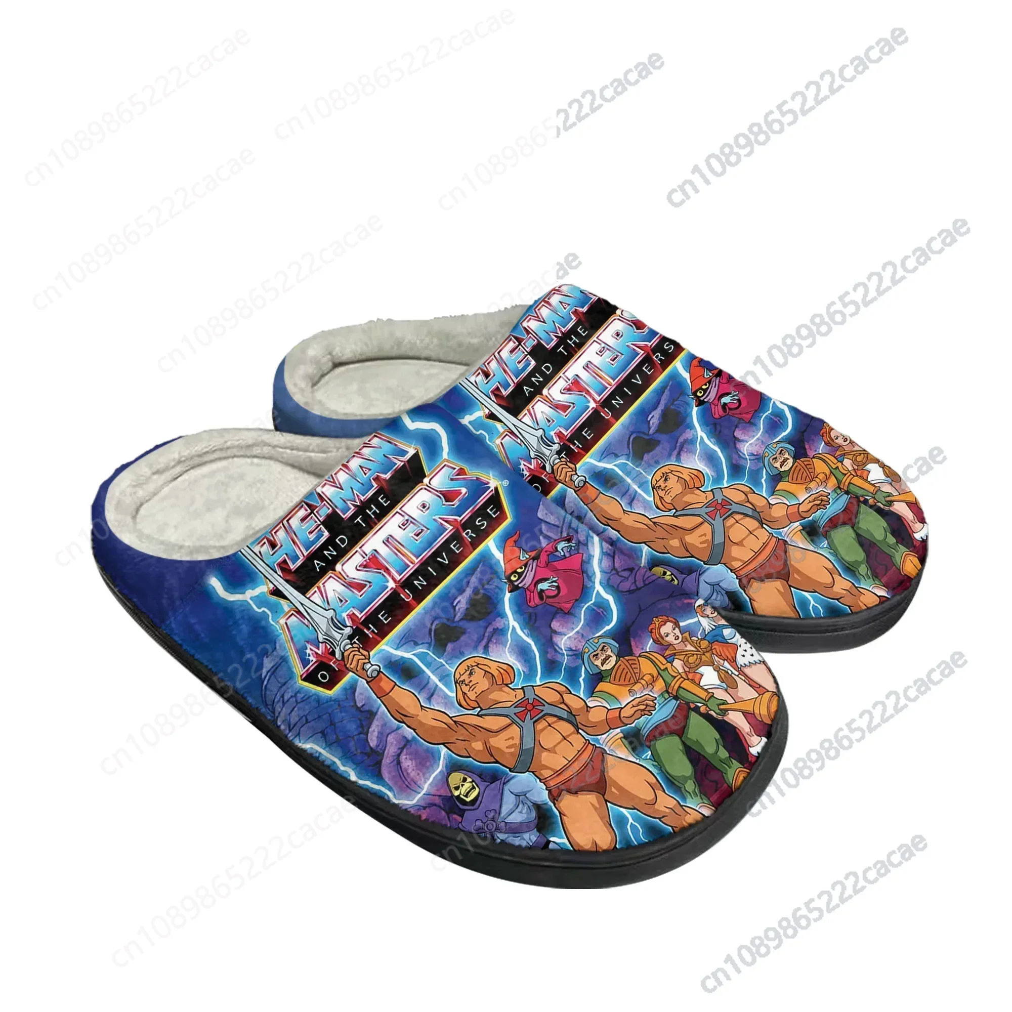 

Hot He-Man Masters of The Universe Home Cotton Custom Slippers Mens Womens Sandals Plush Casual Keep Warm Shoes Thermal Slipper