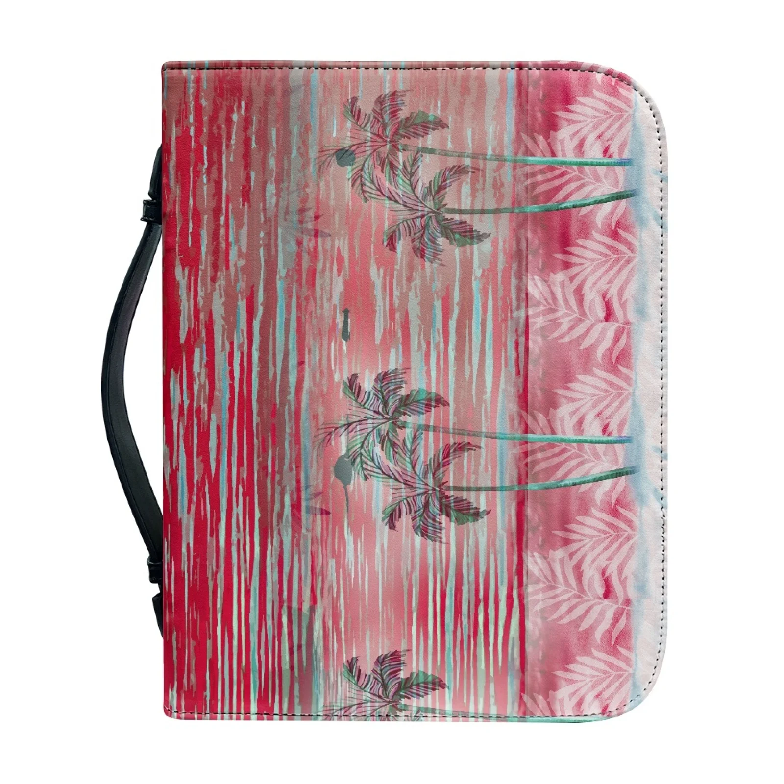 XIXIRIMIDO Tropical Sunset Bible Covers PU Leather Large Capacity Bible Holder Pack for Church 2026 New