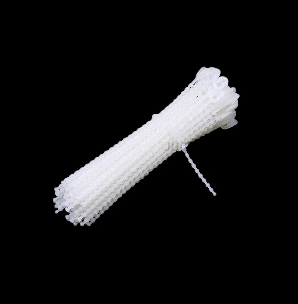 100PCS white bead nylon strap can be reused and can be loosened to fix the strap. round bead nylon strap 3x100mm 3X150MM 3x180mm