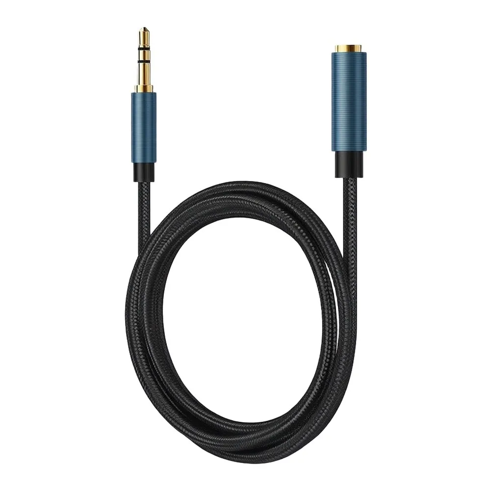 Pack of 5 3.5mm Audio Extension Cables for Seamless Audio Signal Transfer Between Phones Tablets PCs and Headphones