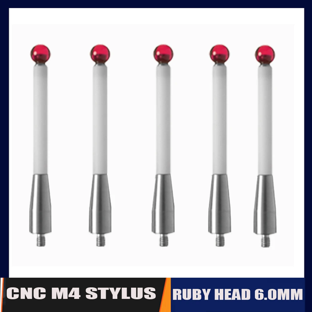 

The New M4 Three-coordinate Ceramic Rod Stylus Three-dimensional Probe Ruby Head 6.0mm Replaces Renishaw Stylus