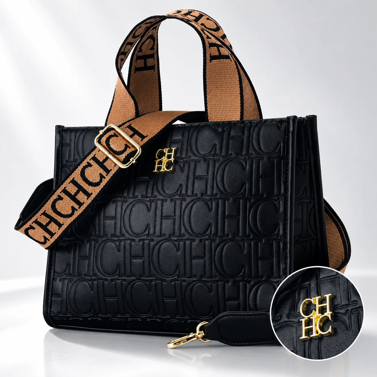 Luxury Brand CH Tote Bag Large Capacity Crossbody Bag Stylish Shopping and Travel Women's Handbag Daily Commuter Designer Bag