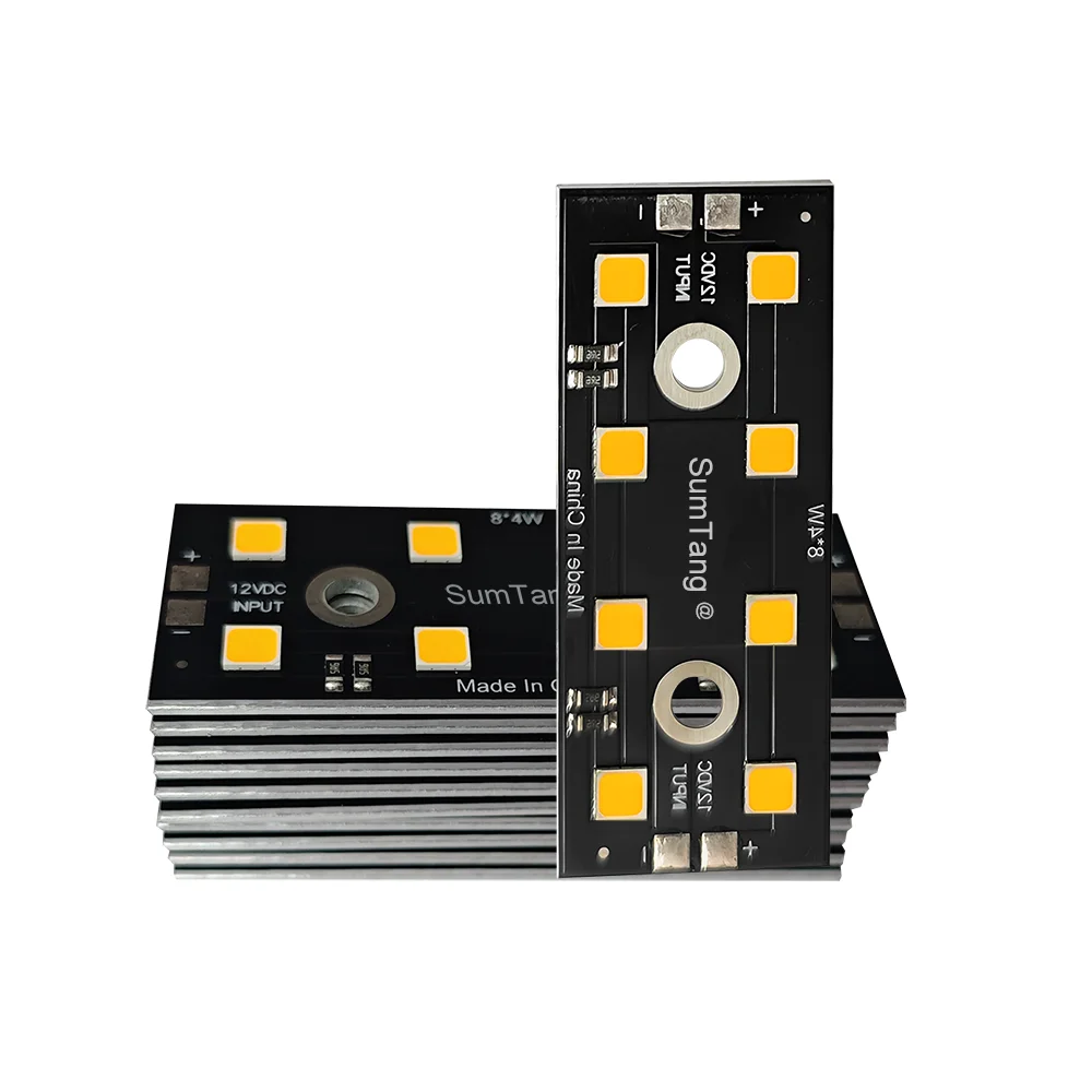 Imagem -02 - Sumtang-smd Carro Levou Módulo de Luz Cor Branca Mista Pcb 12v 7028 10528 8w 12w 36w 3000k 6000k Alta Qualidade 10 Peças Lotes