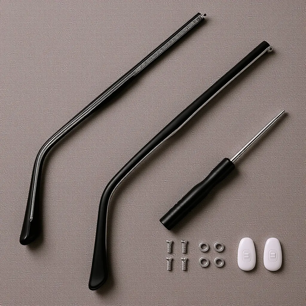 

1Pair Hypoallergenic Glasses Legs Nonslip Lightweight Replacement Eyeglasses Arms Temple Parts Comfortable Ear Fit Fashion