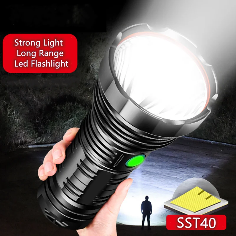 Foxhawk Custom 18650 Searchlight Flashlight High Power Super Bright 2000 Lumen Flashlight