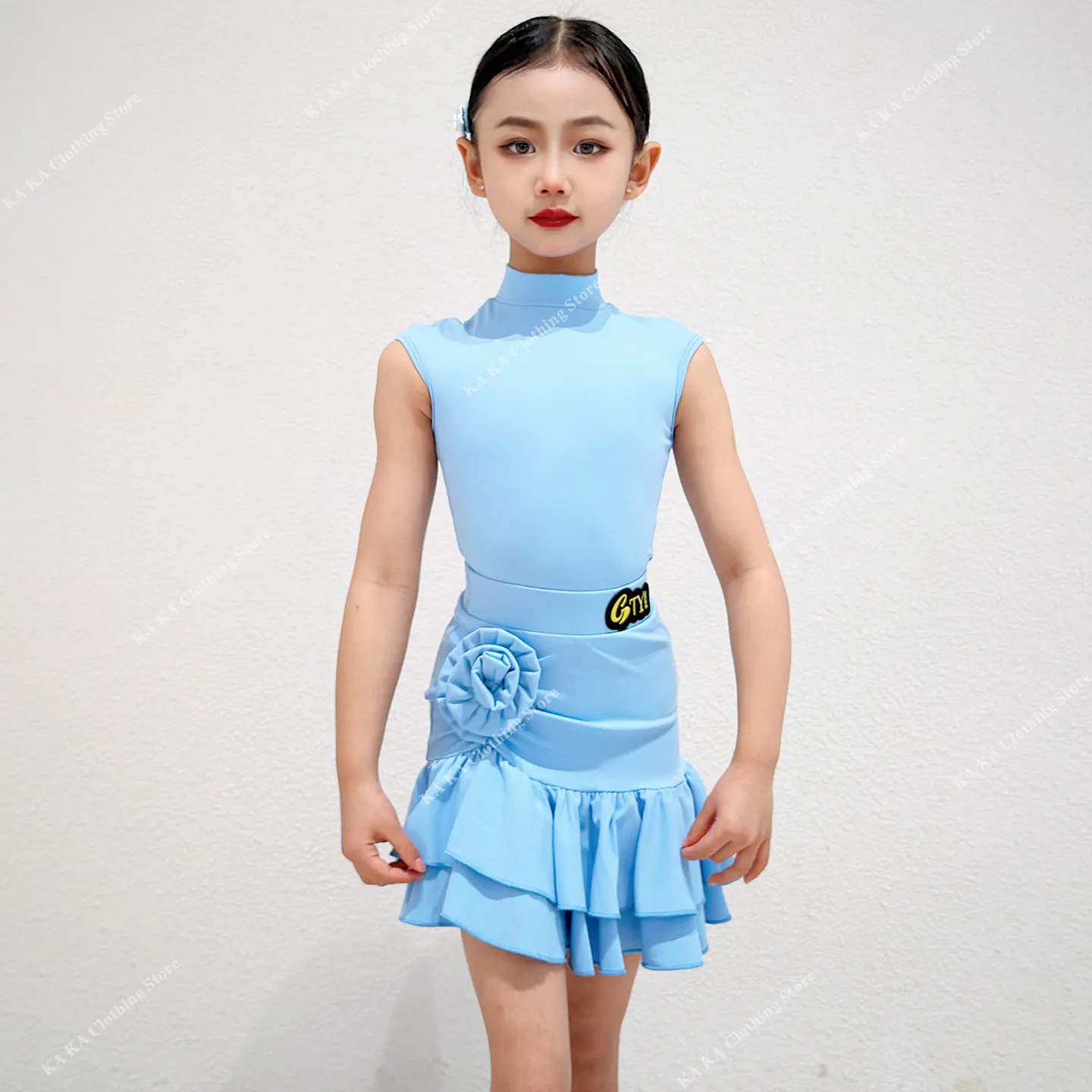 

Платье для латиноамериканских танцев для девочек, костюм для танго, бальных танцев, соревнований, стандартное детское платье