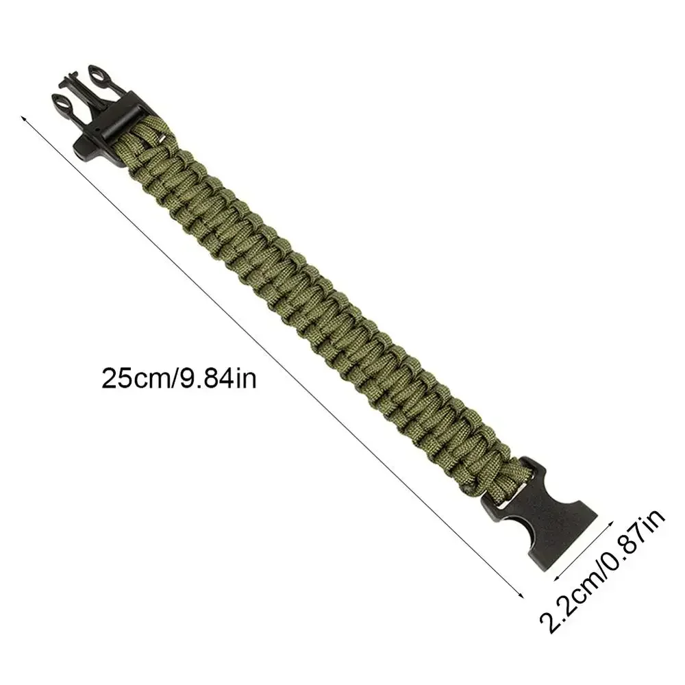 Braided Bracelet Men Women Paracord Outdoor Survival Bracelet Multifunction Camping Rescue Emergency Rope Bangles Compass image 6