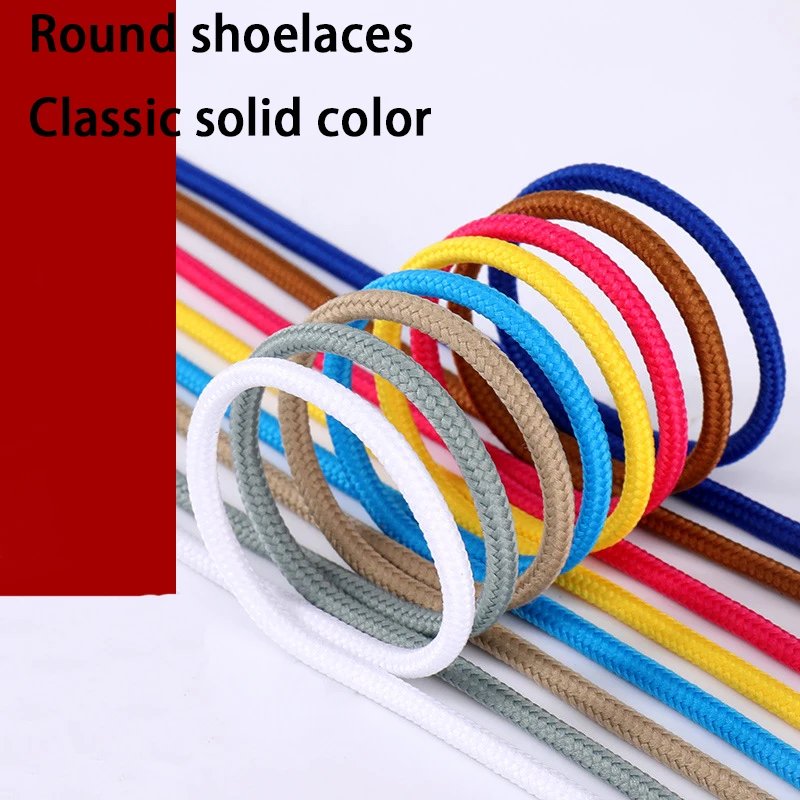 1Pair New Outdoor Hiking Shoelace Classic Durable Round Shoelaces High-Quality Shoelaces for Sneakers and Basketball Shoes
