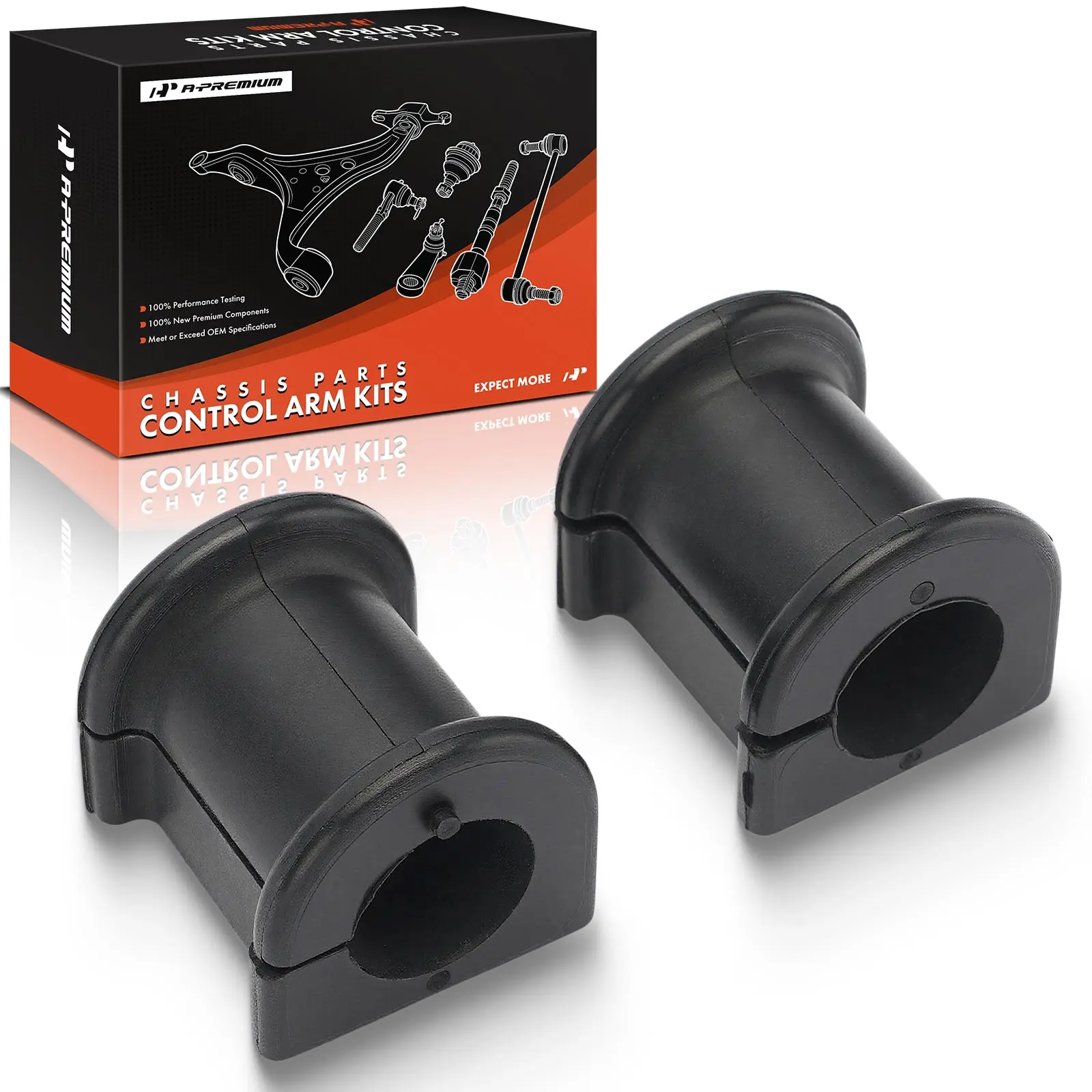 A-Premium 2x Front To Frame Rubber Sway Bar Bushing Kit for Toyota Prius 2001 2002 2003 Sedan