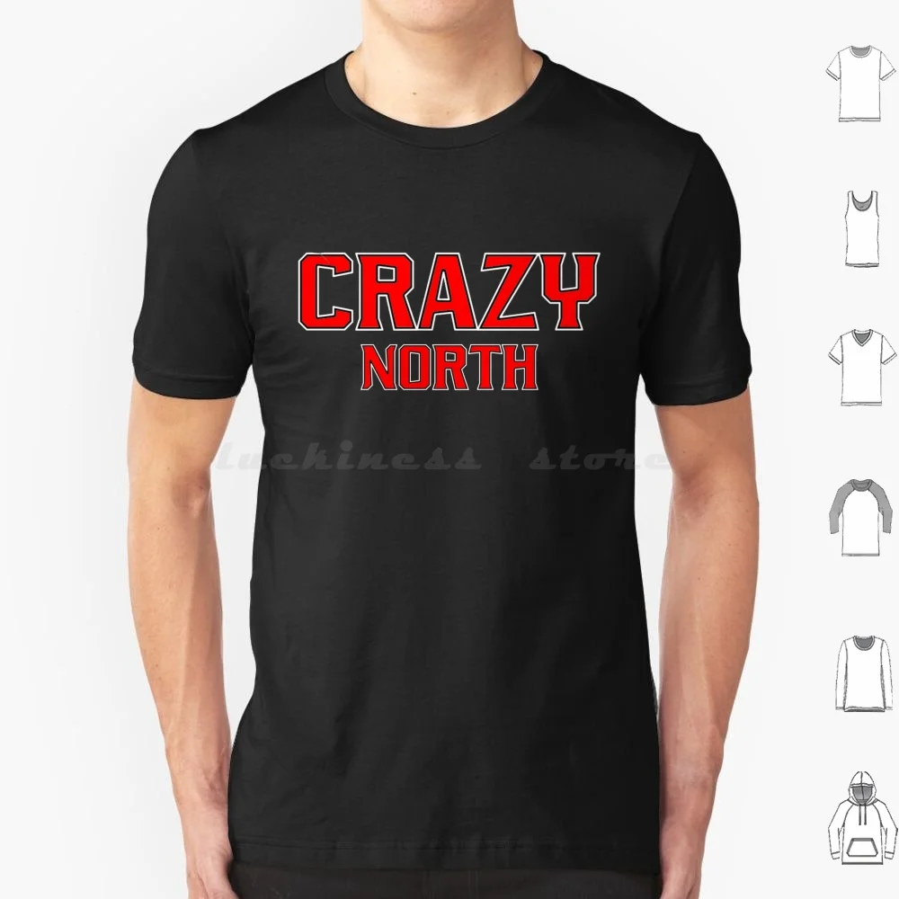 Crazy North Crveno Beli T Shirt Cotton Men Women DIY Print Crazy North Crveno Beli Zvezda Srbija Serbia Balkan Sport Fudbal