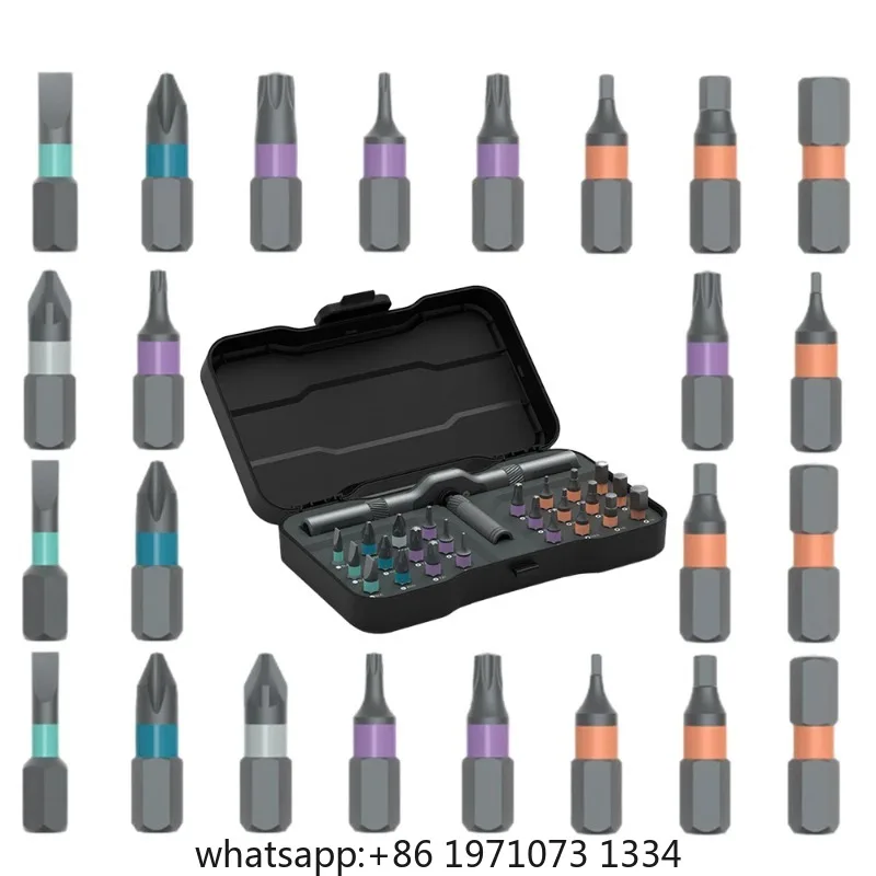 【24-in-1 Ratchet Screwdriver Set】Magnetic Precision Bits – Multi-Purpose Hand Tool for  Household Repairs
