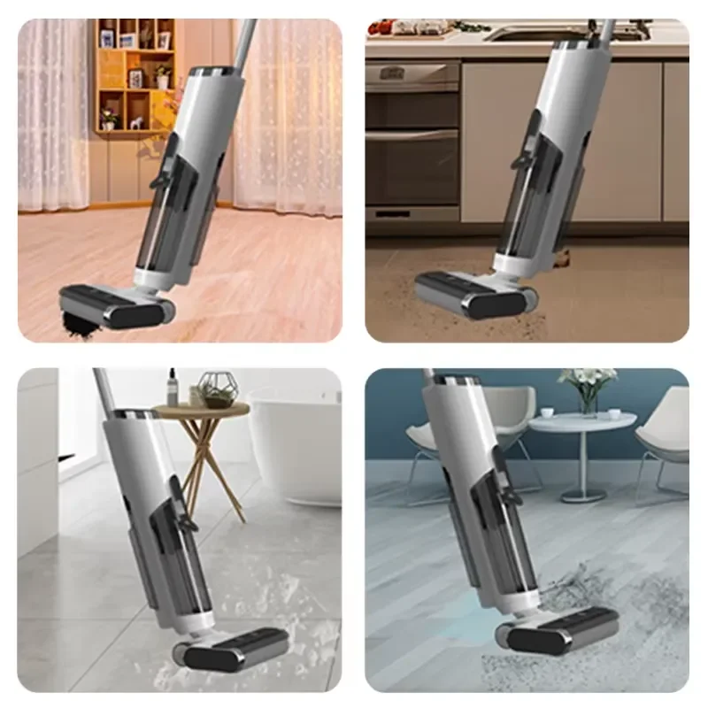 16000Pa Cordless Handheld Steam Mop Portable Wireless Wet Dry Vacuum Cleaner Rechargeable Floor Cleaning Device for Home Use