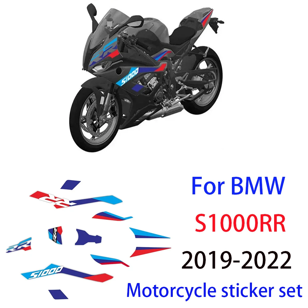 For BMW S1000RR 2019 2020 2021 2022 2023 Motorcycle Mticker Set S1000RR M1000RR Full Body Sticker