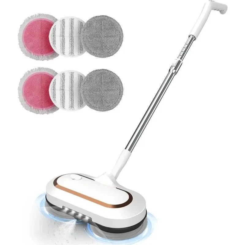 

Electric Mop Cordless Spin Mop for Floor Cleaning, Headlight and Sprayer Lightweight Floor Scrubber for Hardwood Floors