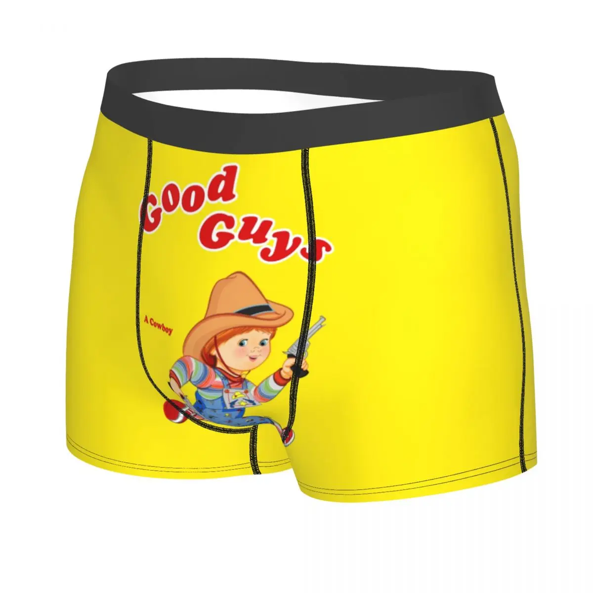 Custom Good Guys Cowboy Boxer Shorts For Homme 3D Printed Child's Play Chucky Underwear Panties Briefs Soft Underpants