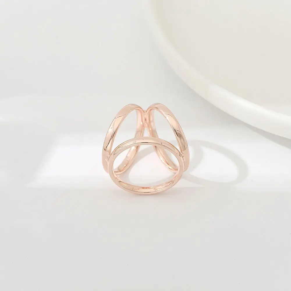 Alloy Three-Ring Scarves Buckle Fashion Multifunctional Round Korean Style Brooch Scarf Ring Clothing Accessories