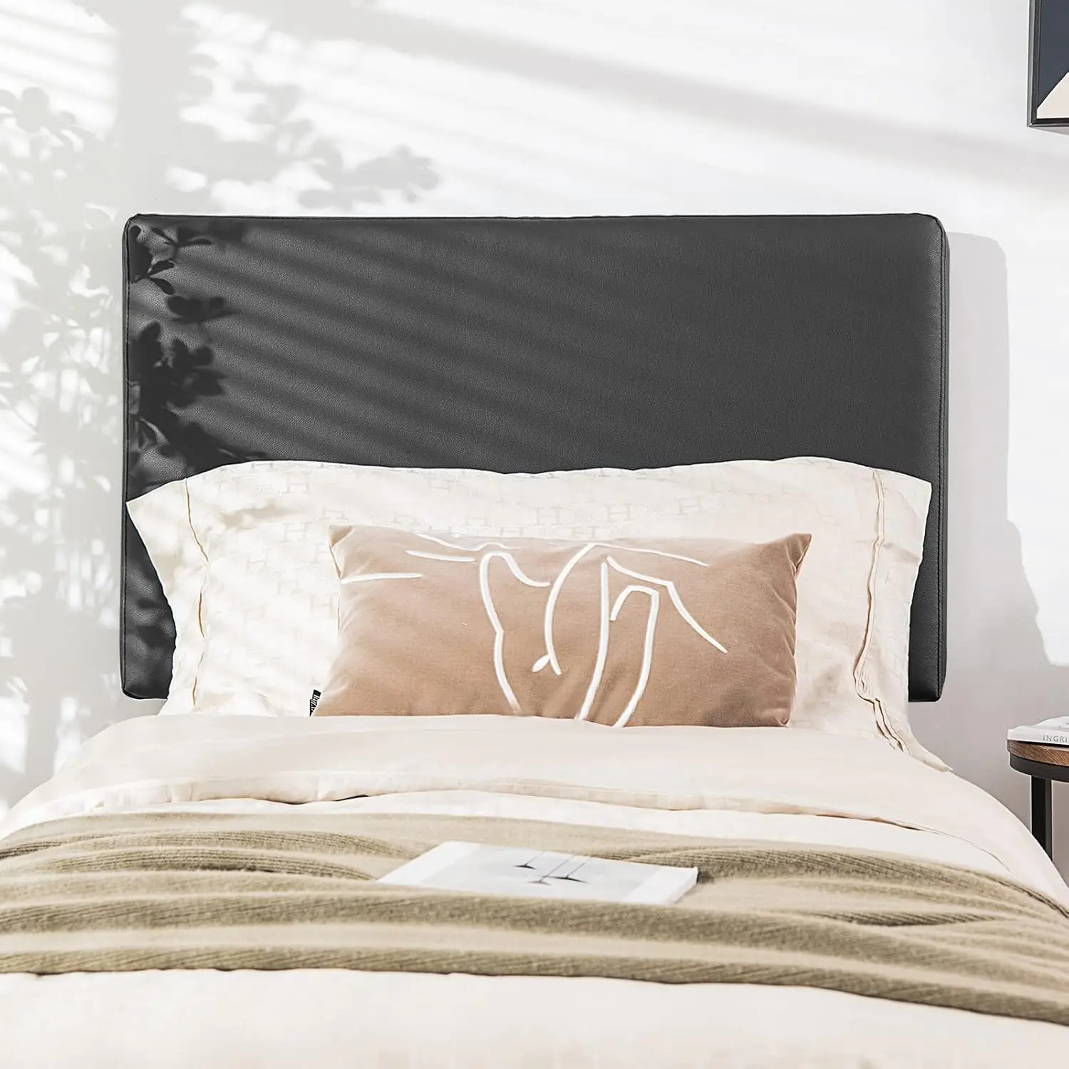 

Мягкое изголовье кровати размера Twin/Twin Xl, только настенное двойное изголовье, изголовье из искусственной кожи для спальни в общежитии,