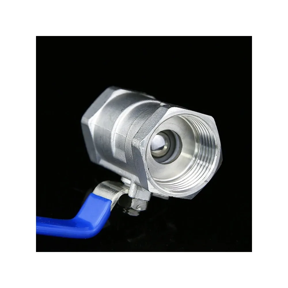 Plumbing Connection Ball Valve Switch Female Threaded Stainless Steel Faucet SS304 BSPT 1/4