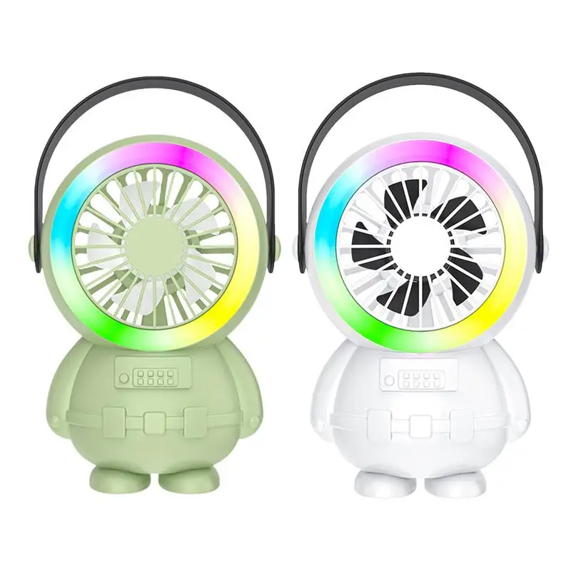 Astronaut Mini Fan Portable Handheld Electric Fan, USB Quiet Desk Fan With Strong Wind For Travel, Summer Beach Outdoor Home Use