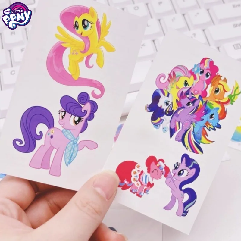 

New My Little Pony Twilight Sparkle Applejack Pinkie Pie Cartoon Cute Girls Waterproof High-Value Stickers Decorative Gift