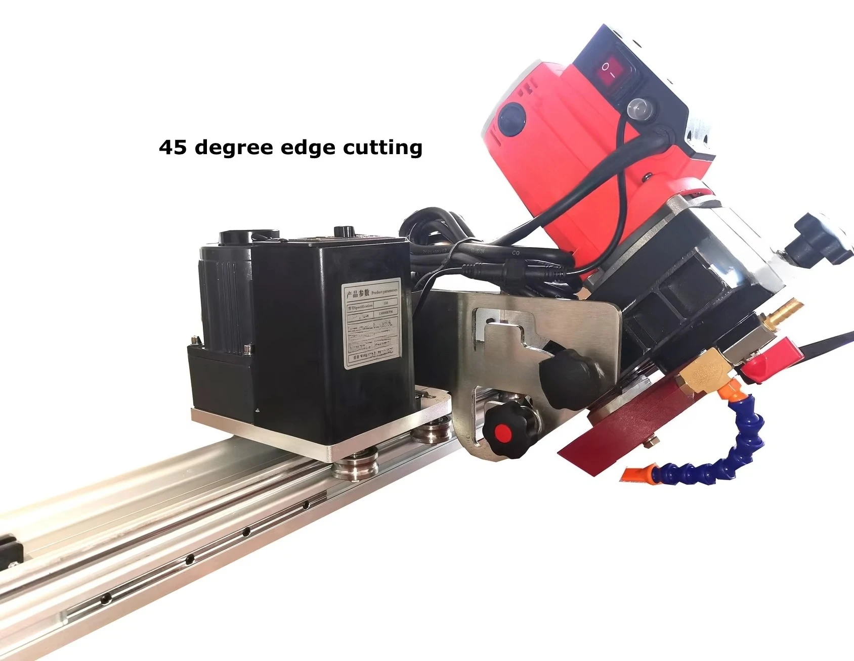 المهنية التلقائي تتحرك 45 درجة ميتري آلة القطع الرطب السكك الحديدية المنشار لآلات الحجر والرخام بلاط الجرانيت