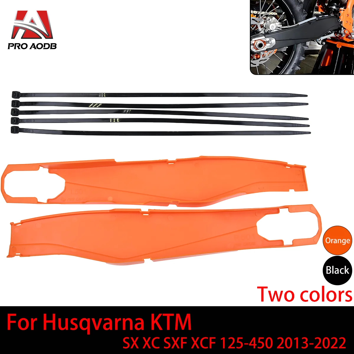 

Motorcycle Flat Fork Protective Shell Rear Guard Cover Plate For Husqvarna GASGAS KTM SX XC SXF XCF 125-450 2013-2022 Universal