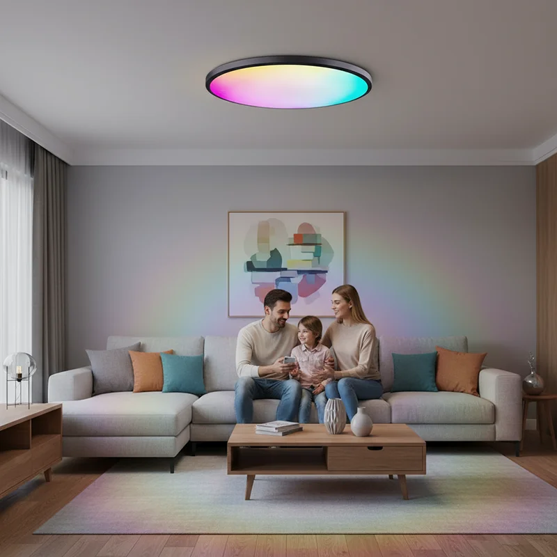 

24W 30Cm Smart RGB LED Ceiling Light Voice Control App Remote 220V 110V Smart Lamp for Room Bedroom Color Changing LED Lighting