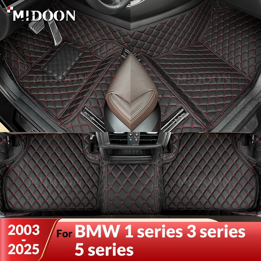 

For BMW 1 series F20 E81 E87 3 series G20 E93 5 Series E60 F10 G30 G60 Custom Car Floor Mat Auto Interior Accessories