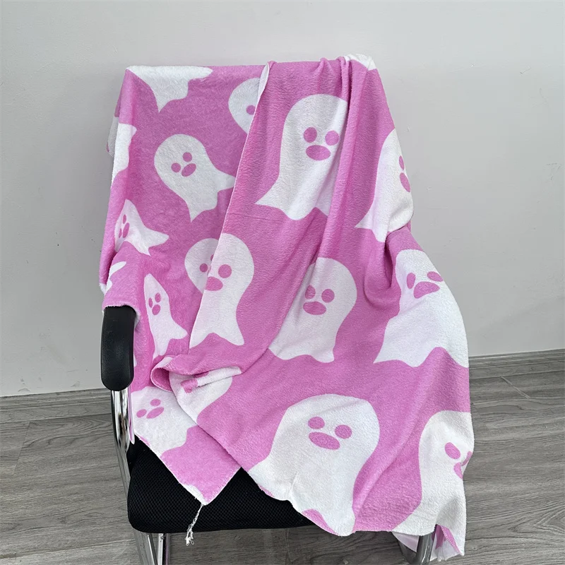 Roze Halloween Spookdeken