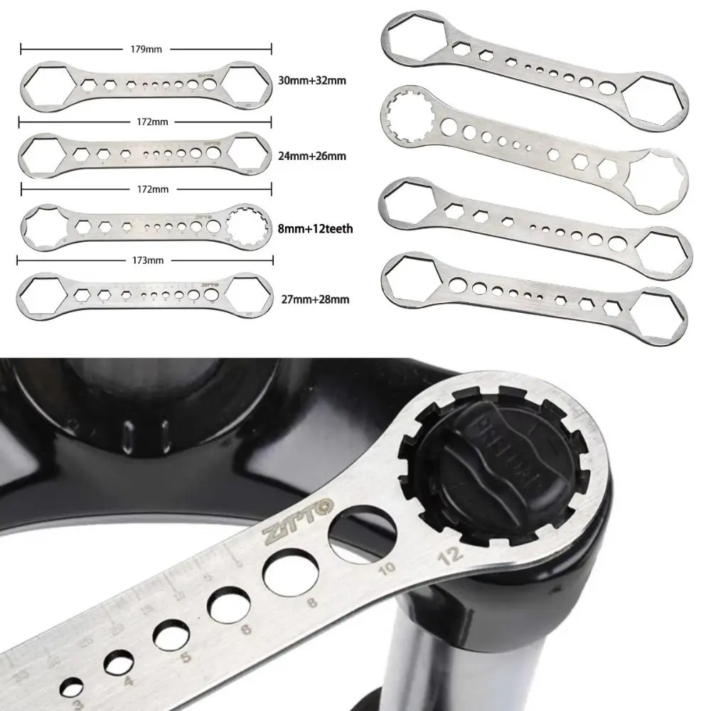 

Stainless Steel Bicycle Fork Wrench Cycling Accessories Disassembly Front Fork Removal Detach Front Fork Shoulder Cap Durable
