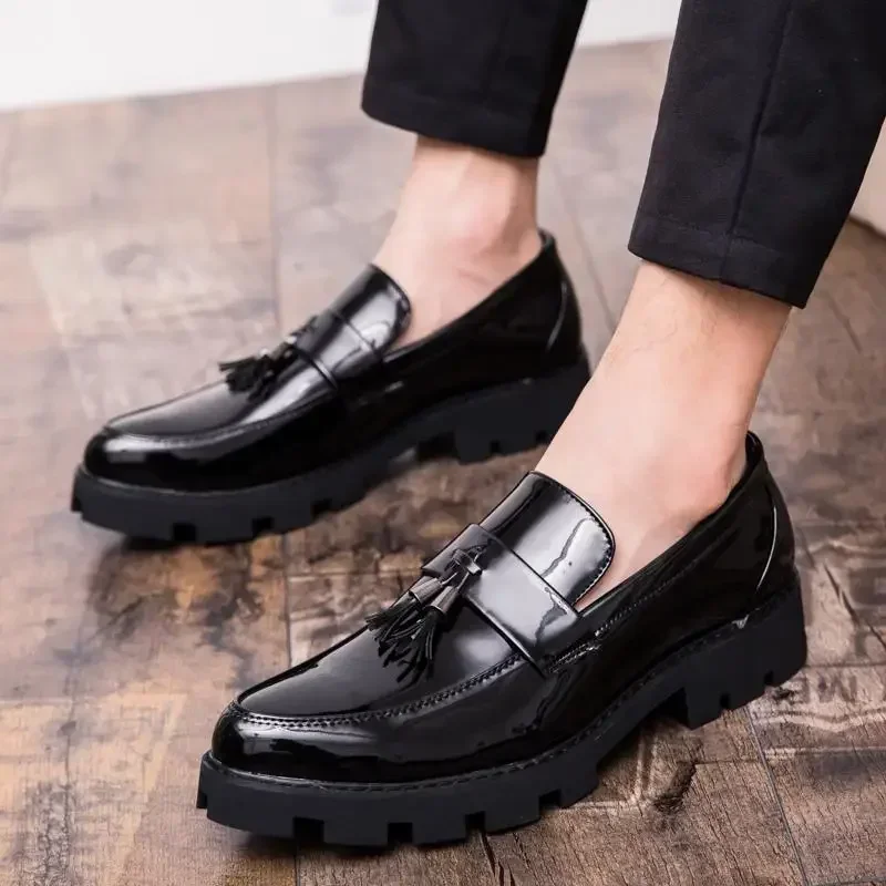 

Business Leather Shoes Casual Labor Protection Work Classic Casual Fashion Shoes British Black Men's Shoes