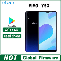 VIVO Y93 Smartphone Global firmware 4GB 64GB Octa core Android 8.1 6.2'' Camera 13MP+2.0MP Face ID Dual SIM Used Phone