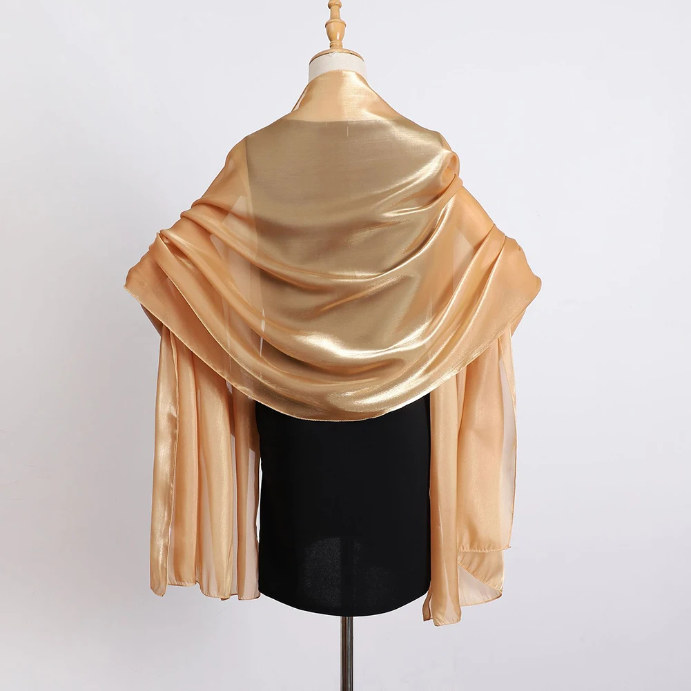 

Женский модный мягкий платок, головные уборы, шали, блестящий атласный шелковистый шарф, удобные легкие шарфы