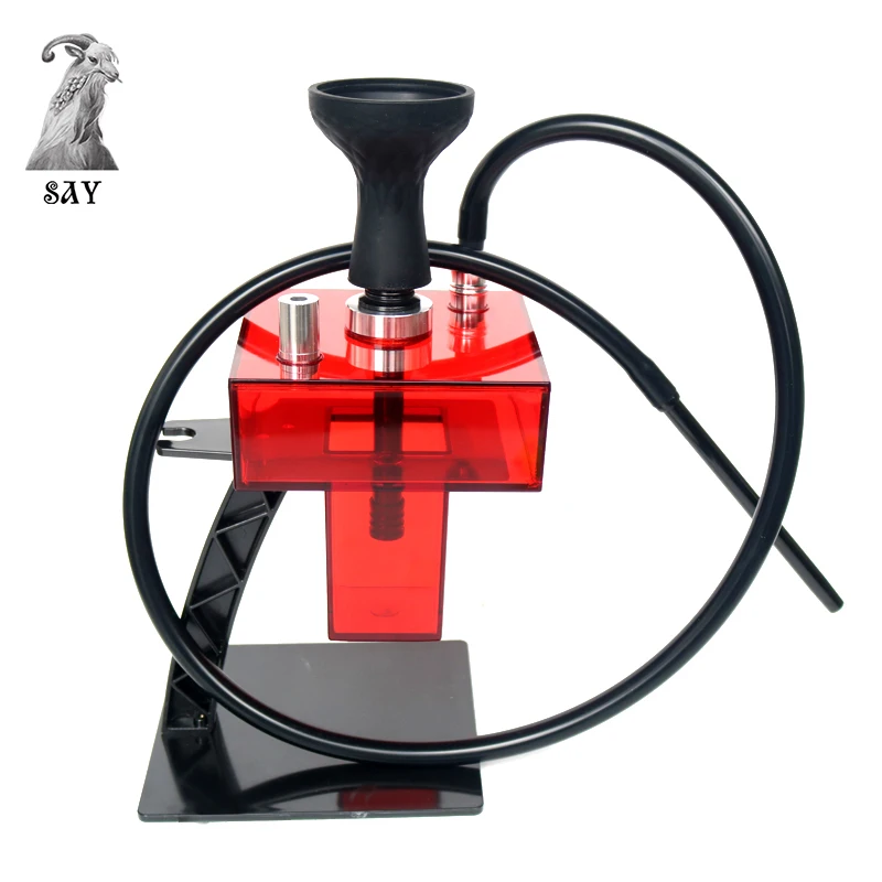 

SY New Design Acrylic Shisha Hookah Nargile Sheesha Narguile Include Silicone Hookah Bowl Smoking Water Pipe T Shape Shisha Set