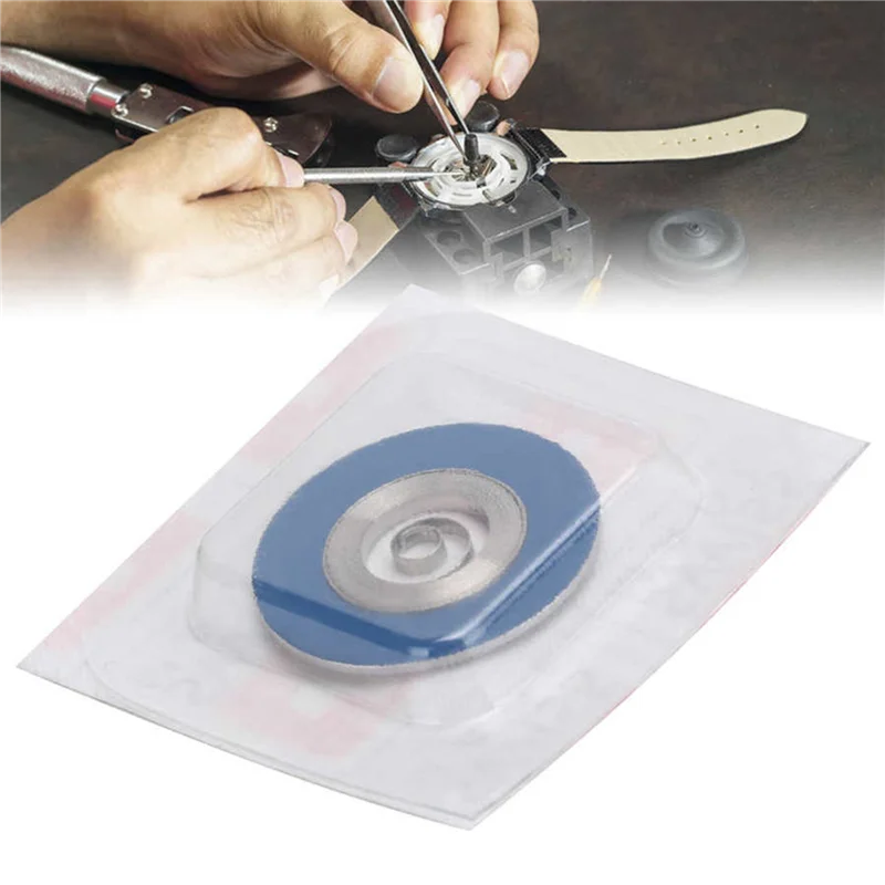 2Pc Mechanical Watch Movement Mainspring Clockwork Spring Replacement Part Accessory Repair Tool 3135-A68E