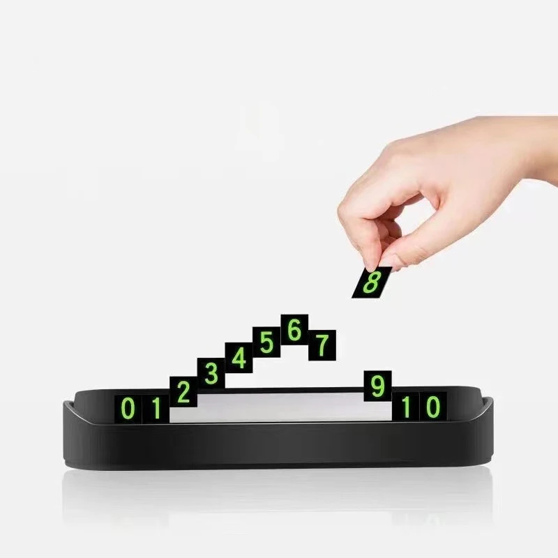 بطاقة ركن السيارة المؤقتة القابلة للتخصيص رقم الهاتف لوحة إيقاف موقف السيارات ملحق لتنظيم مواقف السيارات بكفاءة