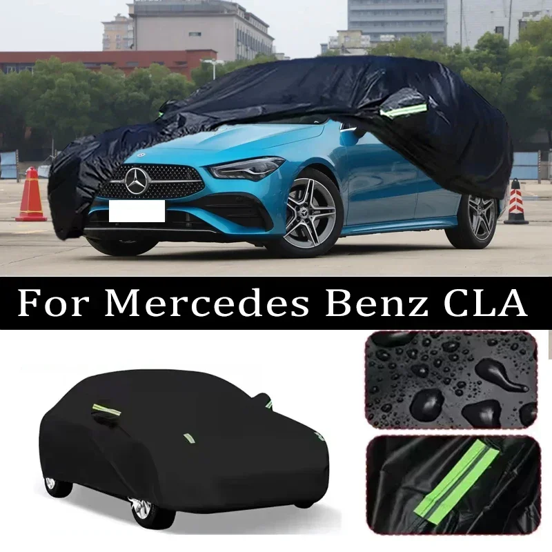 

For Mercedes Benz CLA Car Covers Outdoor Waterproof Dustproof Sun Rain Snow Protection Thick Oxford Cloth Full Car Accessories