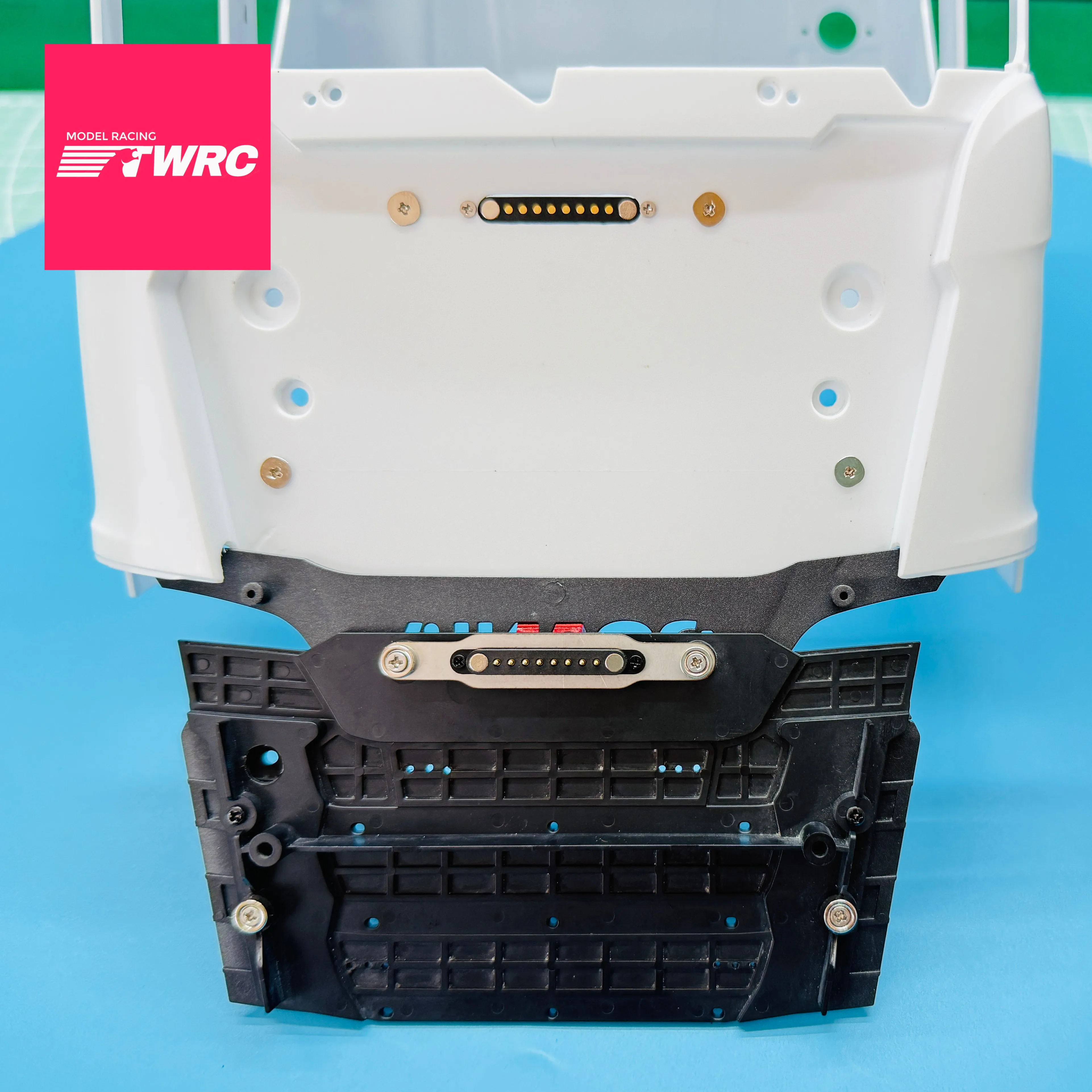 

For 1/14 Tamiya RC Truck SCANIA 770S 770S 6x4 56368 56371 56379 Metal Front Grille 4-in-1 Magnetic Cable Kit Upgrade DIY Parts