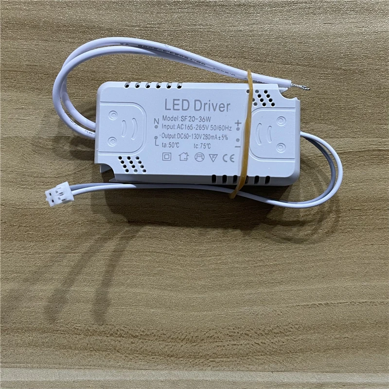 Hurtowy adapter sterownika LED do oświetlenia LED AC165-265V transformator nieizolacyjny do wymiany oświetlenia sufitowego 8-24W 30-50W