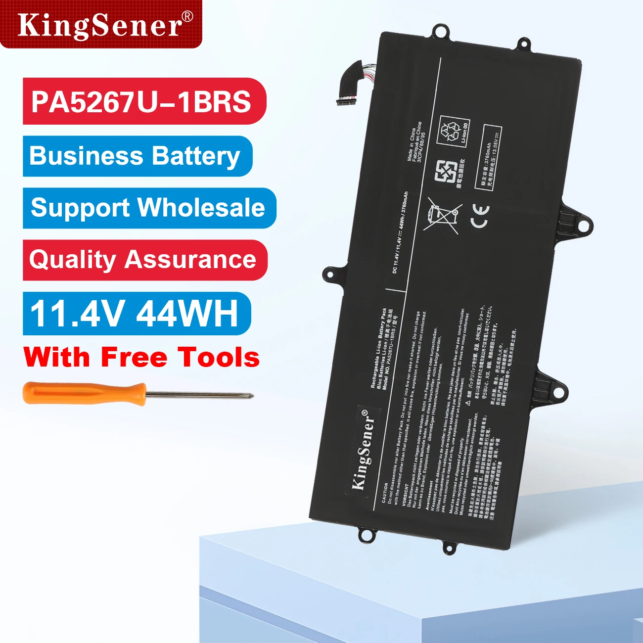 

KingSener 11.4V 44Wh PA5267U-1BRS Laptop Battery for Toshiba Portege X20W X20W-D X20W-D-10E X20W-D-10Q X20W-D-10R Series PA5267U