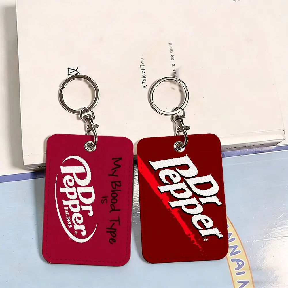D-Dr P-Pepper Cartoon Cute Cartoon Inteated Elevator Card Acc Control Card Keychain Protective Cover Gift Keychain