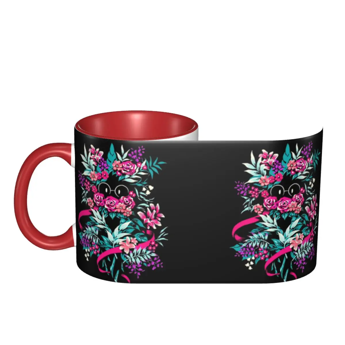 Deltarune Spamton Merch Ralsei Floral Mug Funny Ceramic Coffee Cups Tea Mugs Milk Cup Drinkware Gift for Woman Man DIY Custom