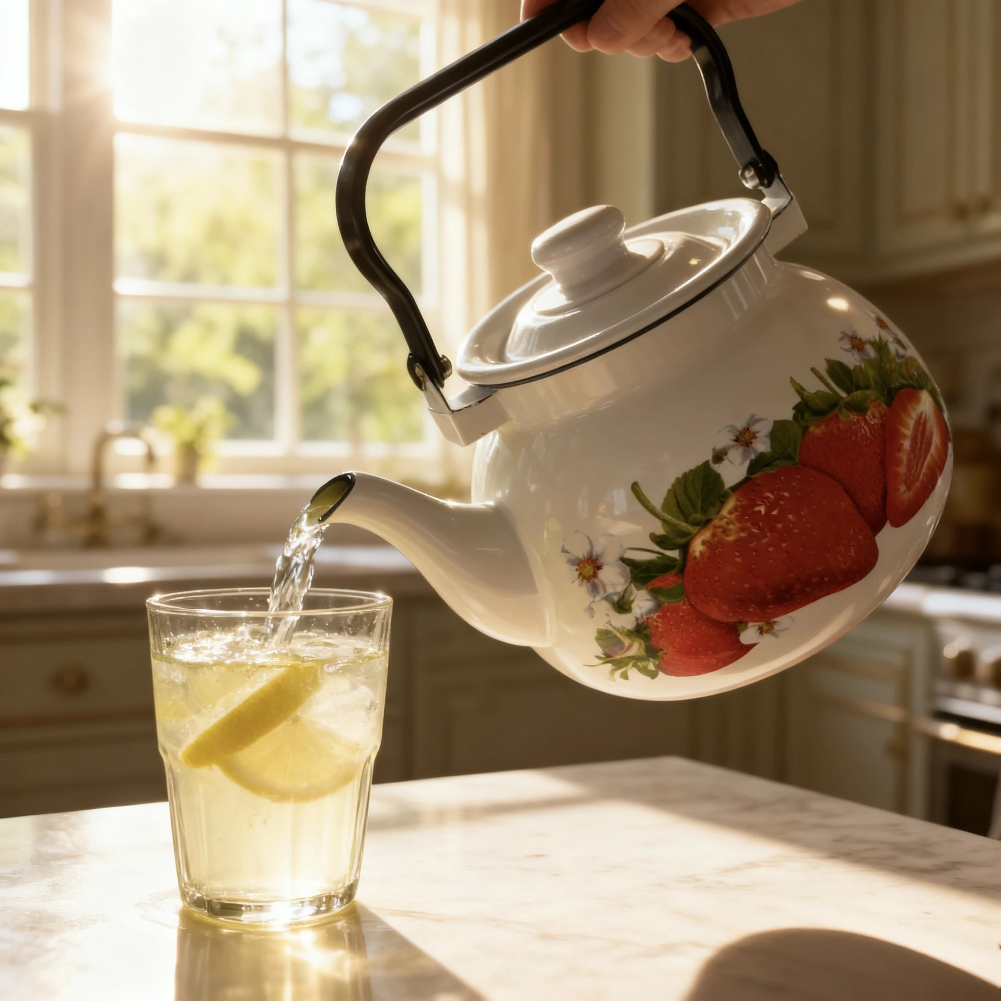 

Фарфоровый эмалированный чайник большой емкости 3,5 л, идеальный для домашнего или ресторана, практичный и красивый чайник