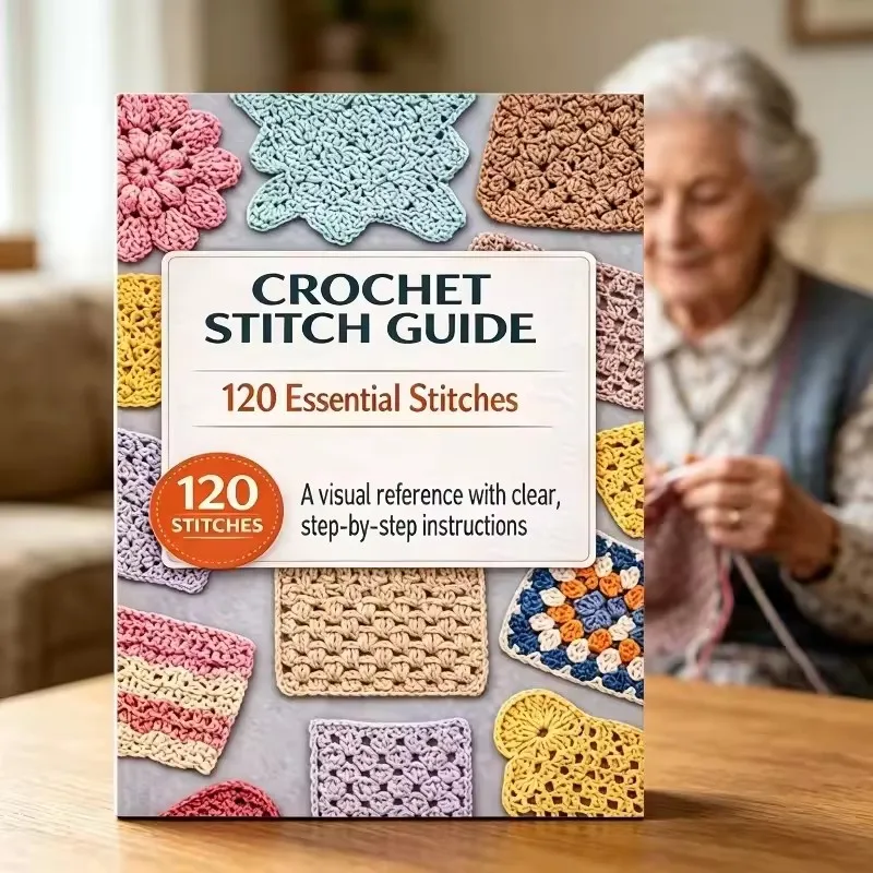 Wonderful Crochet Stitches Guide 120 Essential Knitting Crafts Books with Clear Step-By-Step Instructions for Womens