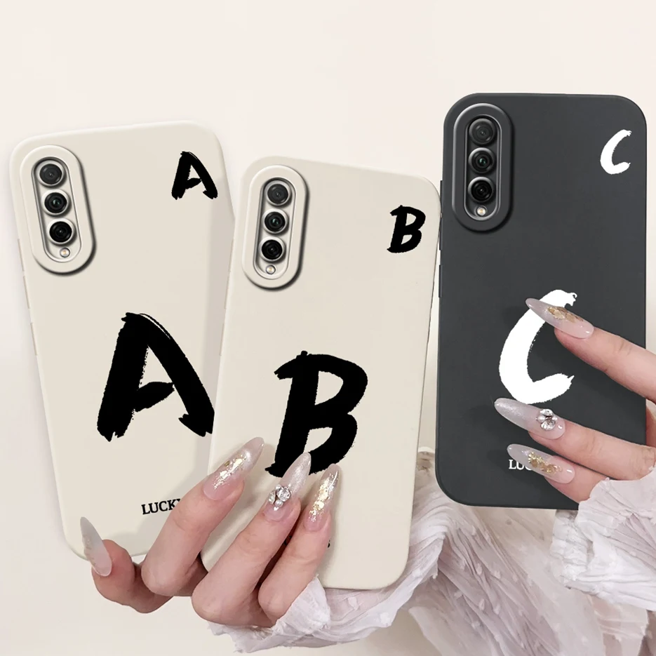 For Honor 30i Case LRA-LX1 New Lucky Letters Soft Silicone Matte Phone Case For Honor 20 Pro YAL-AL10 Honor30i Back Cover Bumper