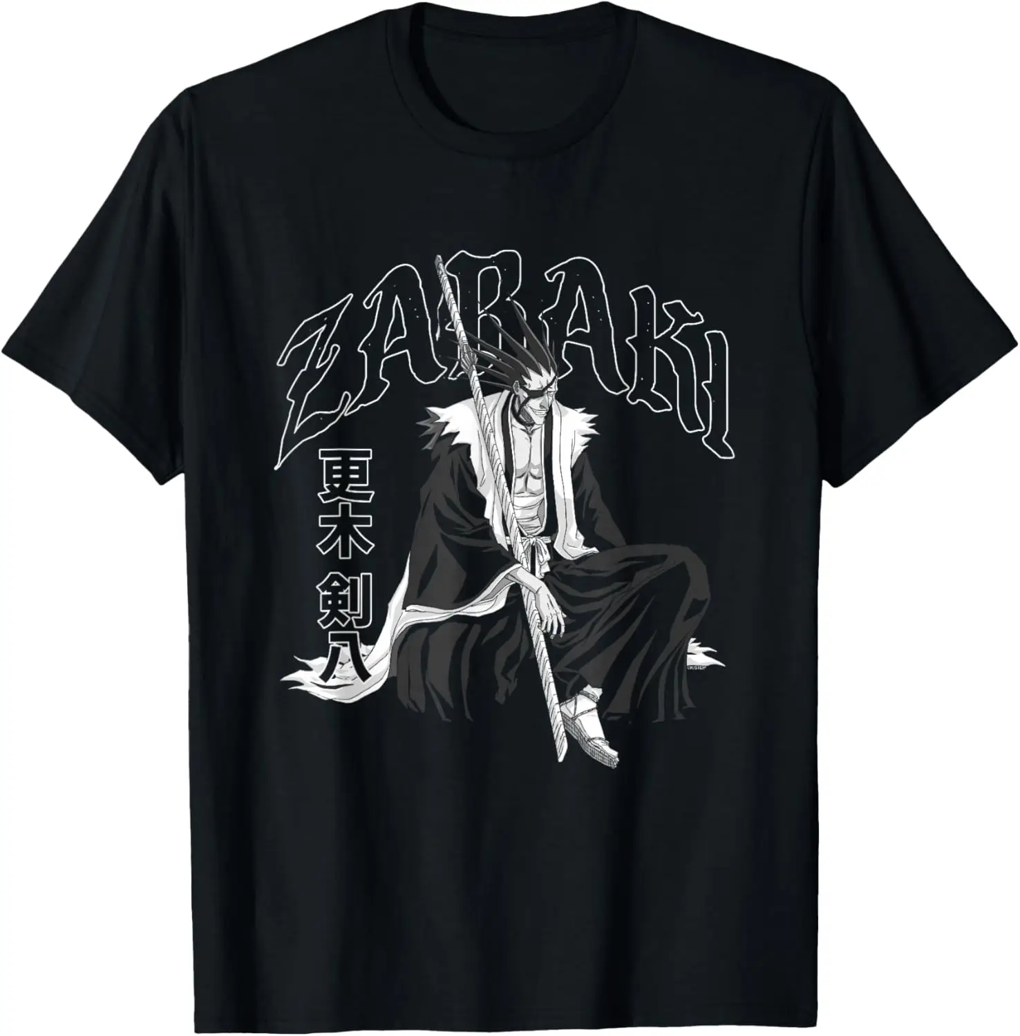 Bleach Zabaki Gothic Print Anime T-Shirt S-6XL