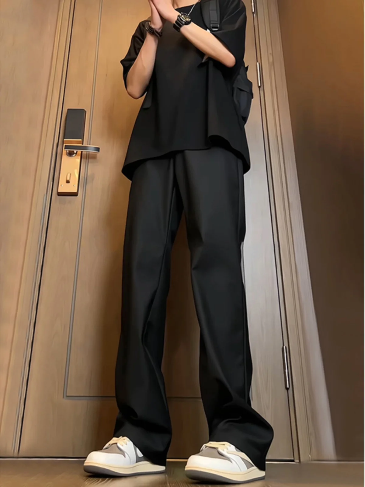 Cleanfit Ice Silk Qui Dry Thin Casual Suit Pants Design Sensation Drapey High End Feeling Summer Leisure West Pants
